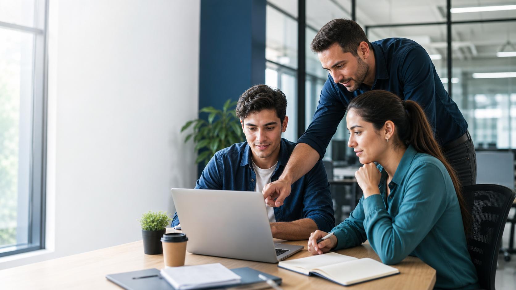 Estudiantes técnicos realizando una pasantía laboral supervisada